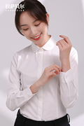职业衬衫女夏长袖白色正装工装，上衣修身半袖衬衣大码ol工作服