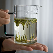 月牙过滤茶杯加厚耐热绿茶杯专用茶杯茶漏一体玻璃公道杯泡茶公杯