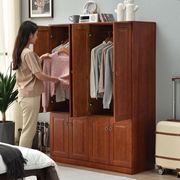日式衣柜实木现代简约储物柜卧室，柜子靠墙多功能木质抽屉柜收纳柜