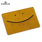 CORCO 微笑卡包韩国高档男女款超薄卡片套非真皮多卡位小卡包