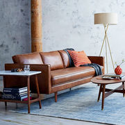 。北欧沙发简约现代沙发客厅，三人沙发办公室，会客皮艺沙发四人位