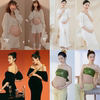 孕妇拍照服装唯美小清新孕妈艺术照写真服饰居家摄影孕妇衣服
