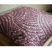 紫色欧式靠垫枕套手工钉珠抱枕，沙发靠背工厂直供承接定制20