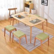 凳子家用卧室化妆凳实木梳妆凳简约现代餐桌高板凳软垫床尾长