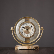 现代简约欧式座钟摆件坐钟石英钟表摆放家用台钟客厅台式轻奢时钟