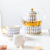 花茶壶套装家用陶瓷蜡烛台，加热玻璃煮茶壶水果，壶英式北欧下午茶具