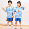 。国家队西班牙儿童足球队服套装演出服运动会训练长袖比赛定制球