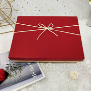 礼物盒子空盒子，结婚生日内衣高级感大红色，围巾礼盒包装盒盒