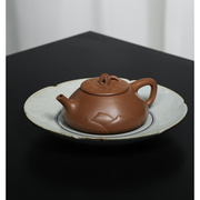 宜兴紫砂壶蓬莲小容量130cc原矿老段泥手工制作茶具茶壶小品壶