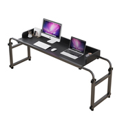 跨床桌可移动电脑桌台式笔记本升降桌家用简约床，上用懒人床边桌子