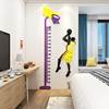科比身高墙贴纸画3d立体测量尺可移除不伤墙卧室男孩儿童房间布置