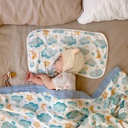 xd7八层纱竹棉婴儿纱布，枕巾儿童枕头巾新生儿枕垫低枕