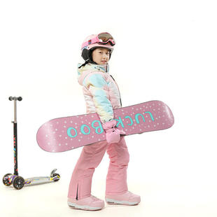 童滑雪衣防泼水保暖透气时尚亲子款儿童，滑雪服男跨境女