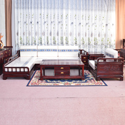 红木沙发非洲酸枝木现代转角沙发，客厅实木沙发中式贵妃椅沙发