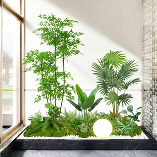 仿真绿植造景组合橱窗装饰假植物，景观造景庭院布置玄关室内氛围树