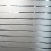办公室条纹自粘磨砂玻璃贴纸移门公司隔离腰线窗户贴膜透光半透明