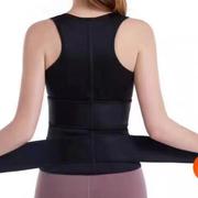 保暖护腰背心束身收腹保护腰椎改善托胸美体拉链居家瑜伽马甲高弹