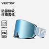 vector滑雪眼镜磁吸雪镜女防雾，可卡近视男头盔，单双板(单双板)服衣雪护目镜