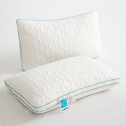 羽丝绒超柔针织棉枕头48x74单人，立体枕芯家用助睡眠中高枕一1对装