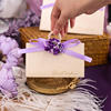 结婚婚礼订婚伴手礼空盒大喜糖，袋糖果盒森系紫色喜糖盒子