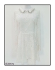 珍思薇尼秋装白色娃娃，领连衣裙减龄小仙女，公主拼接钉珠a字裙