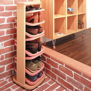 日本进口鞋架子多层组合创意立体节省空间收纳架简易塑料旋转鞋柜