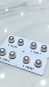 11mm10澳白珍珠维纳斯对珠正圆无暇镜面珠光日本真科研证书耳钉-