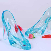 灰姑娘水晶玻璃鞋浪漫七夕送女友，闺密生日家居饰品，创意情人节礼物