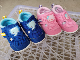清货月星库存男女小童机能学步鞋 宝宝夏季熊猫包头凉鞋