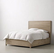 rh美式实木抽屉，储物床法式主卧双人床1.5儿童简约现代单人床家具