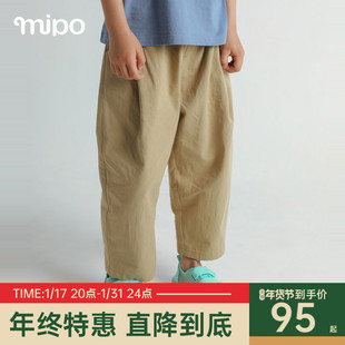mipo儿童裤子夏季男童，女童九分裤，休闲裤宝宝裤子洋气