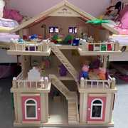 新女孩(新女孩)小屋别墅公主，房子儿童房玩具，屋木制过家家玩具益智大型娃娃