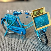 开与花荷兰梵高博物馆文森特·梵高的微型自行车摆件