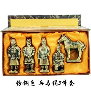秦始皇兵马俑摆件西安兵马俑纪念品兵马俑玩具考古兵马俑玩偶