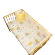 夏季a类纯棉一片式，豆豆绒床围儿童拼接软包挡布宝宝婴儿床品防撞