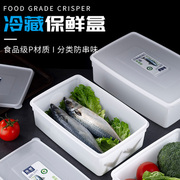 保鲜盒塑料长方形密封冰箱冷藏食品级收纳盒商用带盖大号收纳结实