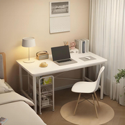 白色电脑桌台式书桌学生，家用学习桌小户型，卧室简约现代简易办公桌