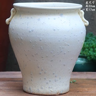 手工老桩陶罐粗陶复古陶瓷多肉花盆植物透气大号口径绿植花卉花盆