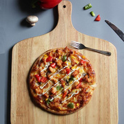 橡木披萨木托盘比萨板9寸木平盘圆蛋糕面包切pizza木板西餐服务板