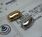 日本制双排项链扣饰品，diy手作配件银制