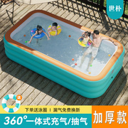 充气游泳池儿童家用折叠水池，婴儿宝宝小孩，成人户外家庭洗澡游泳桶