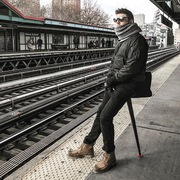 排队神器折叠凳子椅便携式超轻户外马扎旅行排队地铁神器