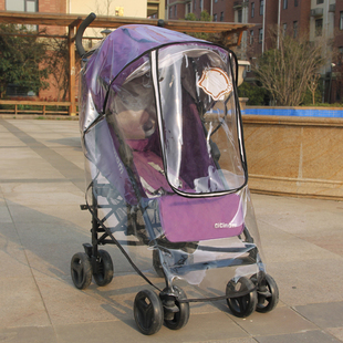 婴儿推车雨罩bb儿童车防风防雨防尘罩，雨衣通用挡风保暖罩冬天雨披