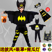 万圣节儿童服装蝙蝠侠衣服秋款套装男孩cosplay吸血鬼角色扮演服