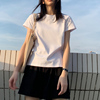 短袖t恤女修身圆领，夏装2023韩版半袖，体恤内搭白色打底衫上衣