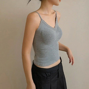 性感蕾丝V领吊带背心女欧洲站2025夏装新款欧货女装内衣打底衫潮