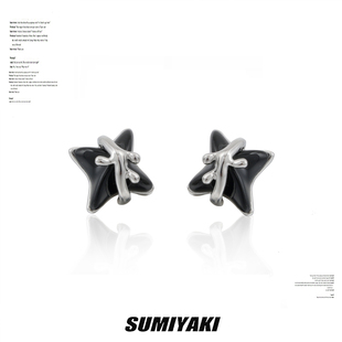 SUMIYAKI 原创设计幻影旅团系列银针耳环 库洛米小耳钉 敲可爱！