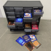 游戏王卡牌收纳盒卡箱卡牌收纳盒抽屉柜透明大容量分类整理箱