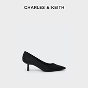 charles&keith春夏女鞋，ck1-60361352女士简约通勤尖头高跟单鞋女