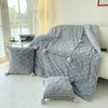 冬季加厚加绒纯色抱枕被子，两用午休沙发，大号四斤午睡靠垫被子